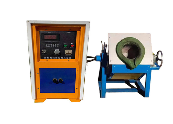Frequency Conversion Small Induction Melting Furnace 400 Degree Temperature OEM