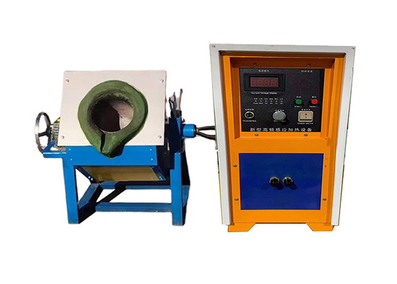 Electric Induction Smelting Furnace , 130KW Induction Heater For Melting Gold