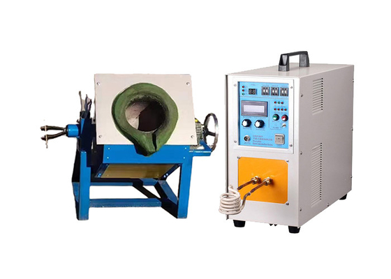 Gold Small Induction Melting Furnace High Frequency For Industrial