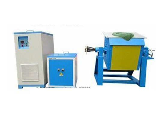 Small Induction Smelting Furnace Automatic Tilting Smelting Furnace Gold Silver Copper Iron Induction Smelting Equipment